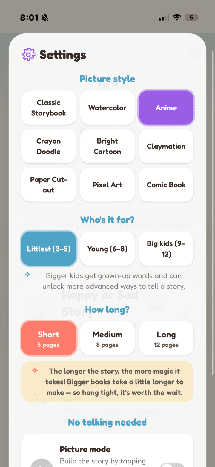 StorySprout screenshot 2